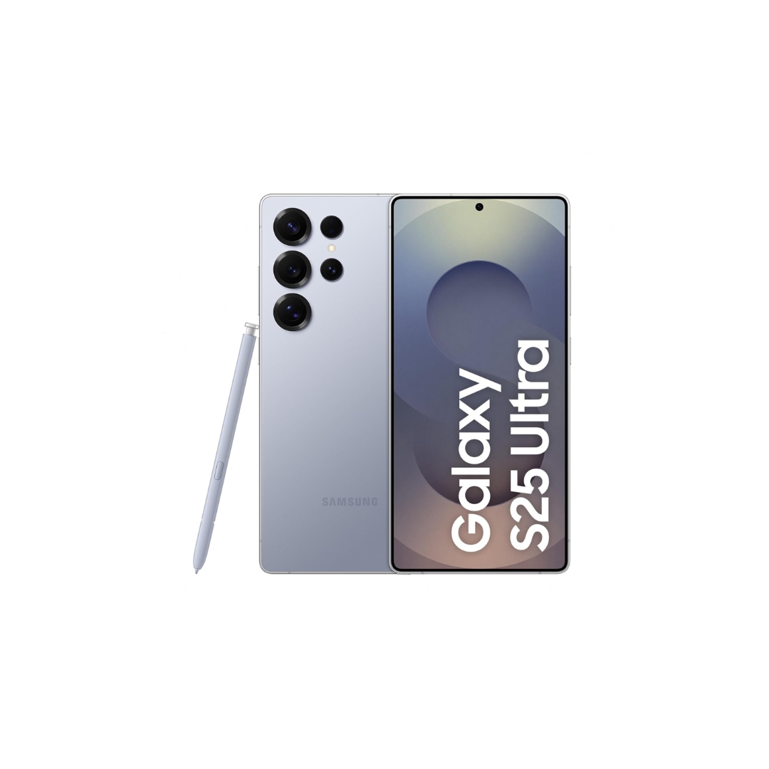 Samsung Galaxy S25 Ultra 5G Smartphone with Galaxy AI (Titanium Silverblue, 12GB RAM, 512GB Storage), Titanium Frame, Snapdragon 8 Elite, 200 MP Camera with ProVisual Engine and 5000mAh Battery