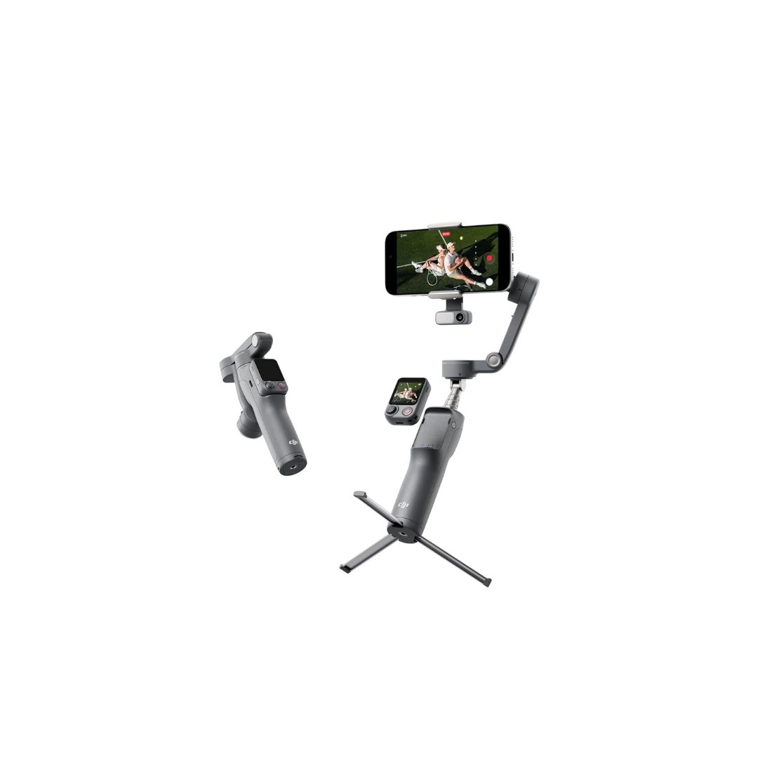 1 DJI Osmo Mobile 8P Advanced Tracking Combo 3-Axis Smartphone Gimbal Stabilizer with Multifunctional Module 2, Osmo FrameTap Remote, ActiveTrack 8.0, AI Subject Tracking, Built-in Extension Rod - Image 1