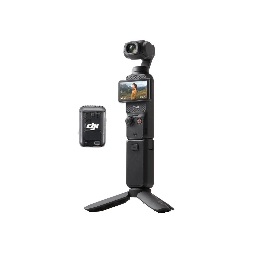 1 DJI Osmo Pocket 3 Creator Combo, Vlogging Camera with 1'' CMOS & 4K/120fps Video, 3-Axis Stabilization, Face/Object Tracking, Fast Focusing, Mic Included for Clear Sound, Small Camera for Photography | 3-Axis Stabilization, Spotlight Follow, Fast Focusing, Mic Included for Clear Sound, Small Camera for Photography - Image 1