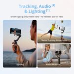 DJI Osmo Mobile 8 Gimbal Stabilizer for Phone, Native Tracking with Audio & Lighting, 360° Pan Rotation, Built-in Extension Rod & Tripod, 10h Battery, Extension Rod, Robust 3-Axis Stabilization - Image 3